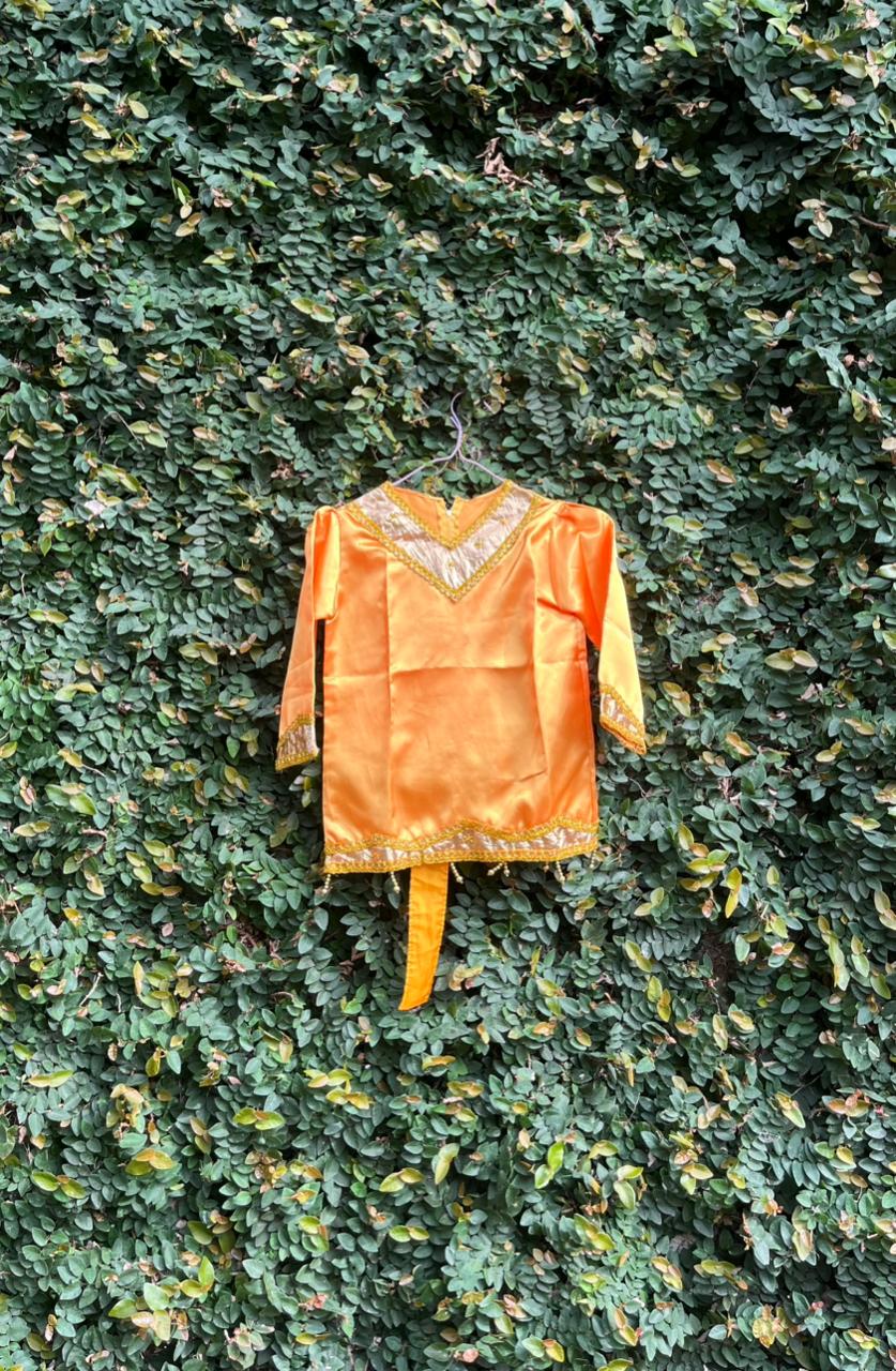 Baju Adat Melayu Satin Kuning - Perempuan